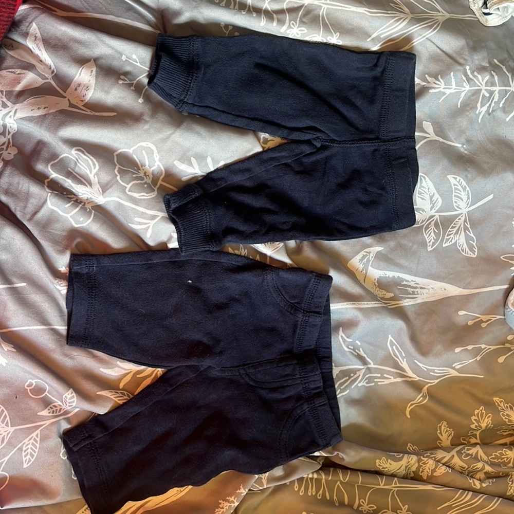 Baby pants set of 2, navy blue